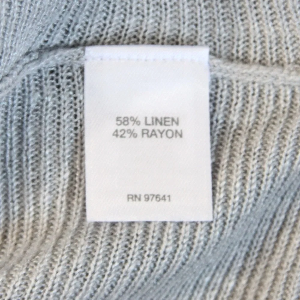 J Jill Lightweight Sweater Women XS Linen Blend Top casual gray